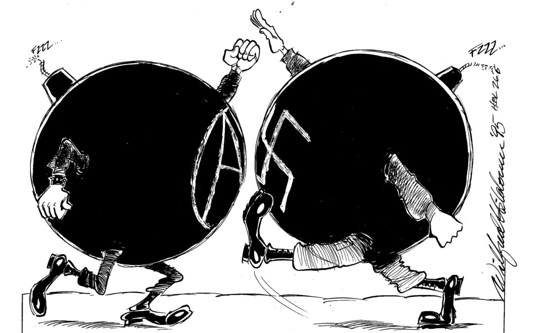 Ledarteckning av Wilfred HIldonen / HBL